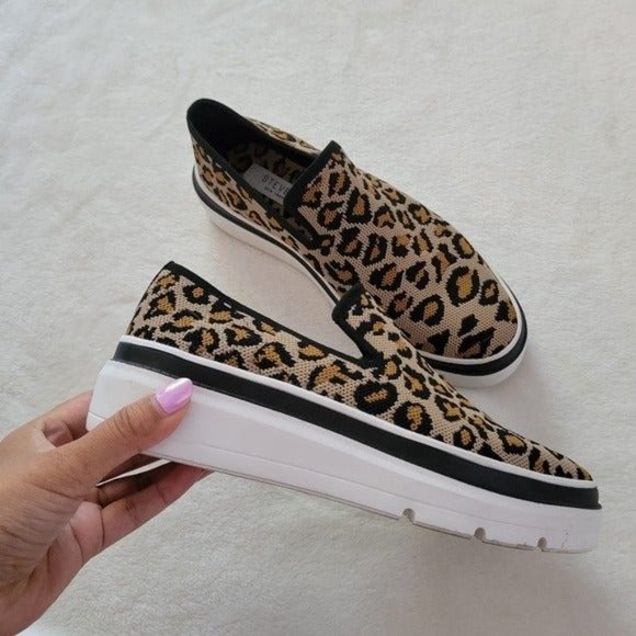 Steven Steve madden New York Arty Sneakers Leopard Print Size 7 - Picture 4 of 9